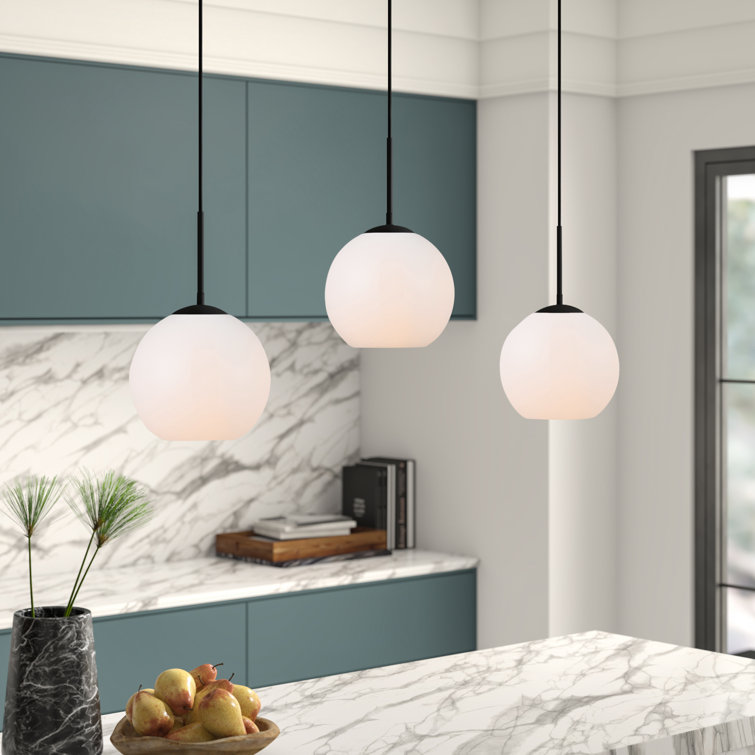 Mercury Row® Snead 3 Light Kitchen Island Globe Pendant & Reviews Wayfair